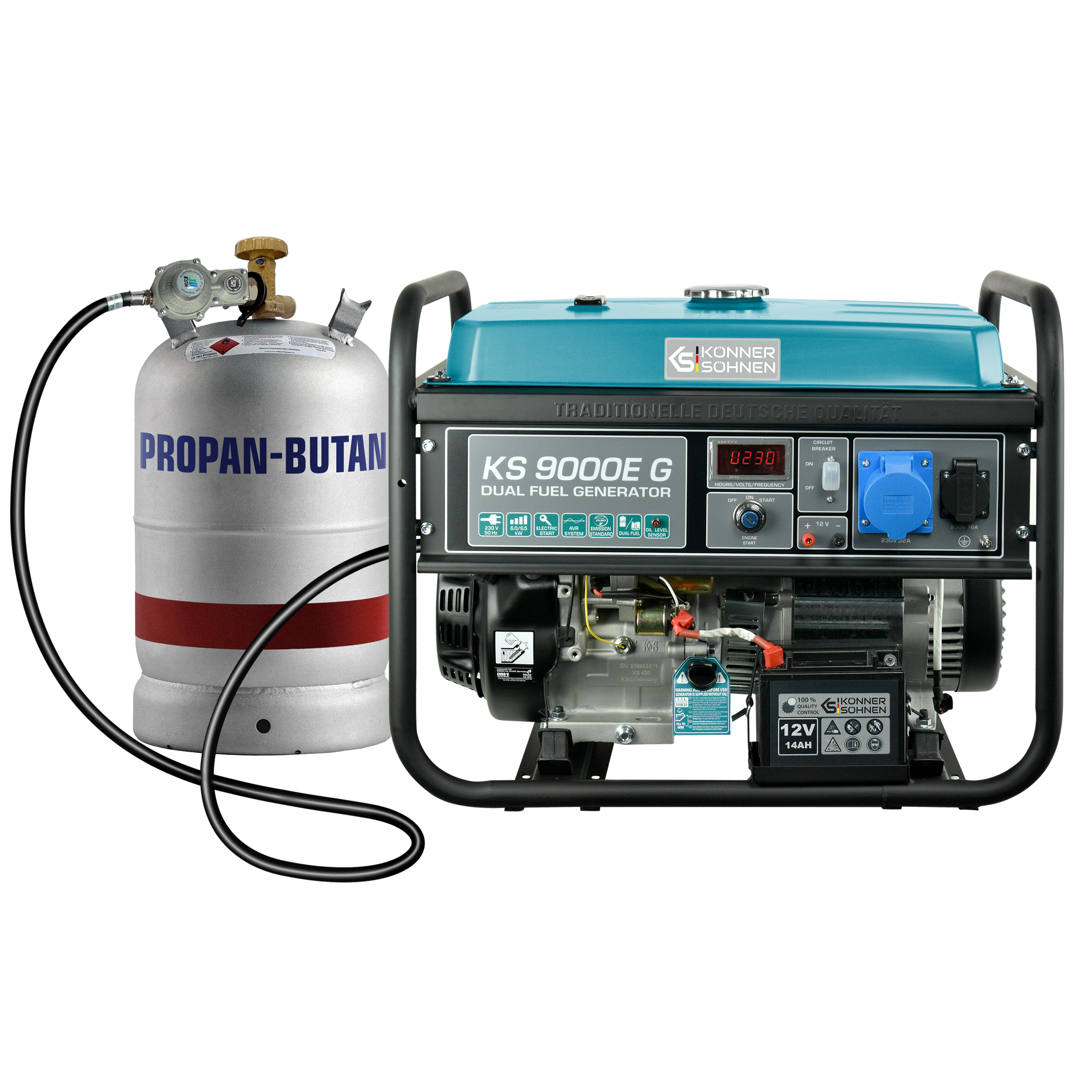Генератор газобензиновий «Könner & Söhnen» KS 9000E G